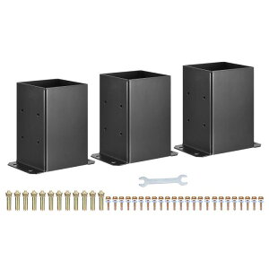 uxcell |Xgx[X 100x100 mm ̓h |XguPbg lWt fbL肷 OLr Op 3 Ci[TCY9.2 x 9.2 cm ubN