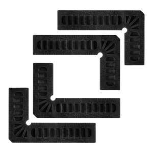uxcell ʒuߐ` pNv 90xR[i[Nv ؍Hp 80 x 50 mm ubN 4