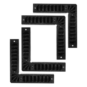 uxcell ʒuߐ` pNv 90xR[i[Nv ؍Hp 200 x 200 mm ubN 4