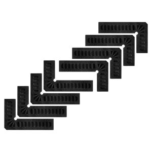uxcell ʒuߐ` pNv 90xR[i[Nv ؍Hp 80 x 50 mm ubN 8