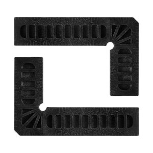 uxcell ʒuߐ` pNv 90xR[i[Nv ؍Hp 80 x 50 mm ubN 2