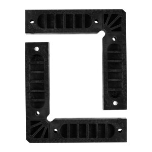 uxcell ʒuߐ` pNv 90xR[i[Nv ؍Hp 150 x 150 mm ubN 2