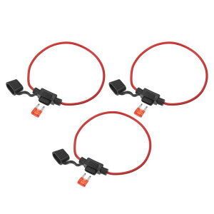 X AUTOHAUX �J�[�C�����C��ATC�u���[�h�X�^�C�� �C�����C���q���[�Y�z���_�[ 10A�q���[�Y�t�� DC 12V 16�Q�[�W 3�Z�b�g