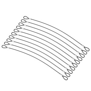 PATIKIL 30 cm ���S�P�[�u�����b�N 10�� �X�e�����X�| 2 mm���a �h�ƃ��C���[���[�v �_�u�����[�v�t�� ����Ɩ� �ו����b�N�p �u���b�N