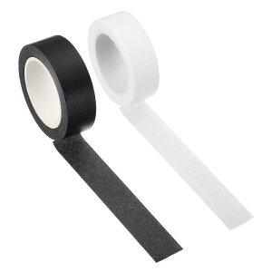 PATIKIL zOtBbNae[v 15 mm x 10 M 2[ Ȑڒ }XLOV[ DIYA[gNtgbsOp zCg ubN