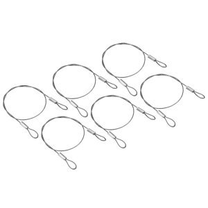 PATIKIL 30 cm ���S�Z�L�����e�B�P�[�u�����C���[ 6�� �X�e�����X�| 30 cm x 1 mm ����Ɩ����[�v �_�u�����[�v�t�� DJ�Ɩ� �ו����b�N�p