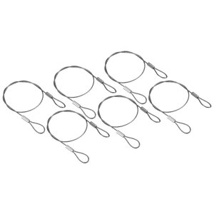 PATIKIL 30 cm ���S�Z�L�����e�B�P�[�u�����C���[ 6�� �X�e�����X�| 30 cm x 1.2 mm ����Ɩ����[�v �_�u�����[�v�t�� DJ�Ɩ� �ו����b�N�p