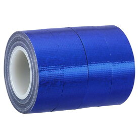 PATIKIL スパークルグリッターテープ 15 mm x 5 M 4個 ホログラフィックアート プリズムマスキングテープ 自己接着 DIYアートクラフトラッピング装飾用 ブルー
