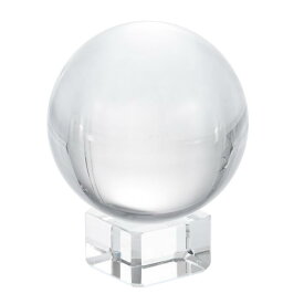 PATIKIL 60mm 水晶球 1セット K9 水晶球 飾りボール ギフトボックスとクリスタルスタンド付き 写真撮影用 オフィス装飾 クリア