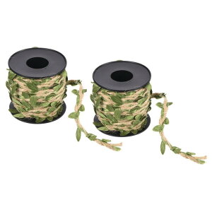 PATIKIL 10 M 5 mm �����z���[�t���{�� 2���[�� �҂ݍ��ݑ��� �� �V�R�W���[�g���[�v���Ђ� �l�H�t�t�� �W�����O�� ������ �p�[�e�B �z�[���K�[�f�������p �O���[��