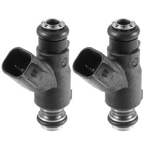 uxcell �R�����ˊ� 27709-06A �I�[�g�o�C�̔R�����˃m�Y�� 6���̌��� Harley�ɑΉ� Davidson Dyna�ɑΉ� 2007-2017 �v���X�`�b�N ���^�� �u���b�N 2��