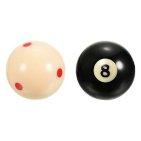 PATIKIL 57 mm ビリヤードキューボール #8ビリヤードボール 2合1 規制サイズ 交換用プールビリヤードキューボール ビリヤード台用 ベージュ ブラック
