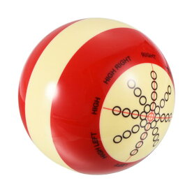 PATIKIL 57.2 mm直径 ビリヤードキューボール プロのトレーニング ビリヤードボール ビリヤード台練習ボール 標準線と点付き トレーナーエイトボール用 レッド