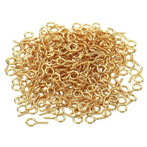 PATIKIL �˂����s�� �l�W�A�C�s�� 300���� 4mm ID x 15mm L �~�j�A�C�t�b�N DIY �H�|�i �V�����f���A �_�[�N�S�[���h