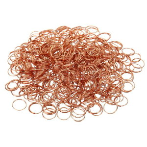 PATIKIL �V�����f���A�J�������O 500���� 11mm OD �I�[�v�������O �X�e�����X�N���b�v ���������v���i ���ߕt�� ���[�Y�S�[���h