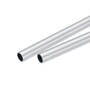 uxcell 6063�A���~�j�E���ۊ� 13 mm�O�a 11.5 mm���a 300 mm���� �p�C�v�`���[�u 2��