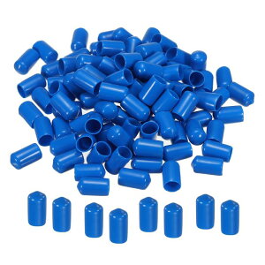 uxcell [یLbv SGhLbvJo[ 12 mm یLbv rj[ ˂veN^[ Eh PVC ^Lbv lW x {g pCvp u[ 100