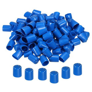 uxcell [یLbv SGhLbvJo[ 18 mm یLbv rj[ ˂veN^[ Eh PVC ^Lbv lW x {g pCvp u[ 100