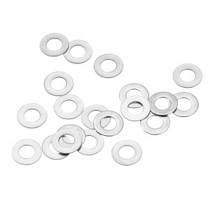 uxcell 304�X�e�����X�|�����b�V���[ M4 4x8x0.2 mm �ɔ��t���b�g�X�y�[�T�[ �l�W�{���g �d�q�C�� �����ԗp 20��