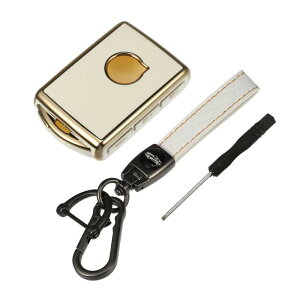 uxcell ԗpX}[gL[tHuP[XLbg VolvoɑΉ S60 2019-2021 ɑΉ ی TPU zCg L[XGg[ [gJo[ L[`F[t