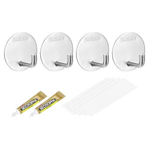 uxcell ȐڒtbN 304XeX| StbN Ǌ| ƒ m| ^I p Vo[g[ 4