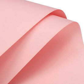 uxcell フラワーラッピングペーパー 真珠光沢フィルム 58 x 58 cm 防水 DIYクラフト ギフト/ギフトボックス包装用 レッド ピンク 20個