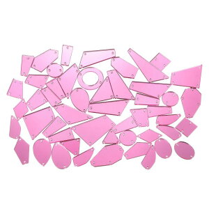 uxcell �D���t���A�N�����s�K���~���[�s�[�X�L�b�g DIY �~���[���C���X�g�[���~���[�r�[�Y �C�u�j���O�h���X �z �ߕ��p �s���N 50��