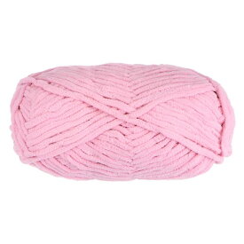 uxcell ベルベット糸 毛布糸 ベルベットヤーン かぎ針のバッグスカーフハット編み用 6超柔らかいポリエステル ソフトニット 100g ピンク