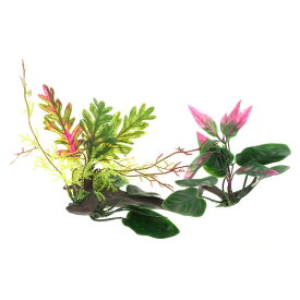VOCOSTE 水族館プラスチック植物 水族館 模擬 プラスチック 植物 水槽 風景植物装飾用 1個 グリーン 15 cm