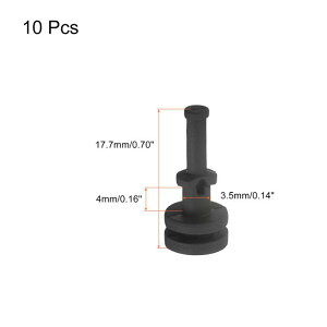uxcell P[Xt@tlW VR[ 팸U tsxbg 7.5 mm x 17.7 mm PCV[Vpt@p 10