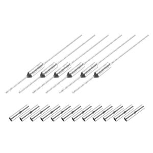 uxcell 6�Z�b�g �������x�q���[�Y RY15 155°C 311°F 15A 250V �J�b�g�I�t �T�[���q���[�Y BN1.25�x�A�j���[�g�����[�q�t�� ���[�^�[�E�ψ���E�d�C�@��E�Ɠd�p