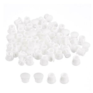 uxcell �v���X�`�b�N�z�[���v���O 5.7 mm �t���b�V���^�C�v �p�l�����E���h�X�i�b�v�C���t�@�X�i�[ �m�b�N�A�E�g���b�L���O�v���O �Ƌ�C���T�[�g�G���h�L���b�v�p�l���p �z���C�g 110��