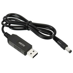 PATIKIL 6W 1A USBdRo[^ DC 5V - DC 9V dA_v^[WbN 5.5×2.5mmP[u [^[ LED vXs[J[p