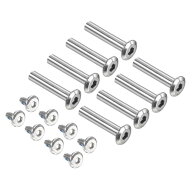 PATIKIL 32mm インライン車軸ねじの交換 8個 シャフト六角穴付ボルト ハードウェア アルミニウム スケー…