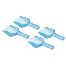 PATIKIL アイススクープ 4個 プラスチック 15x8.3x6 cm 製氷機 小麦粉 シリアル 砂糖 シャベル キッチン バー パーティー用 ブルー