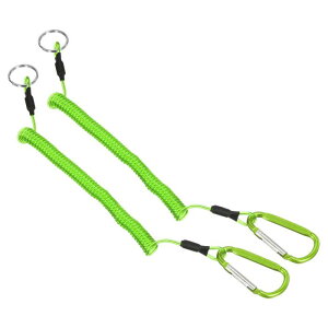 PATIKIL 30cm �X�v�����O�R�C�����[�v �ނ���S�R�[�h �t�B�b�V���O�R�C���h�X�g���b�v 2���� �L�k�\ ���^���N���b�v�t�� �{�[�g�p �J���b�N�p �O���[��