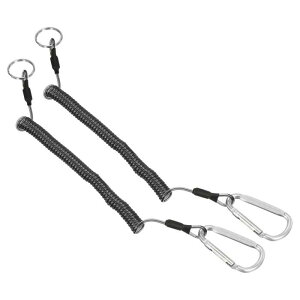 PATIKIL 30cm �R�C����X�g���b�v �t�B�b�V���O�R�C���h�X�g���b�v �ނ蓹��p�X�g���b�v 2���� �L�k�\ �V���o�[�g�[�����^���N���b�v�L�[�`�F�[���t�� �{�[�g�p �J���b�N�p ���F �N���A