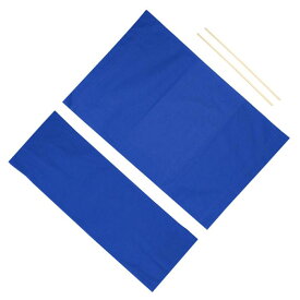 PATIKIL ディレクターチェアアクセサリーセット メイクアップアーティストチェア キャンバス交換キット 丸棒2個付き ブルー