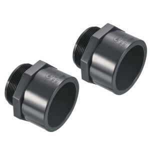 PATIKIL 2NPT IX˂ǌp 2 UPVC 60.3 mm\Pbg XPW[80 ǃz[XRlN^[A_v^[ zǗp O[