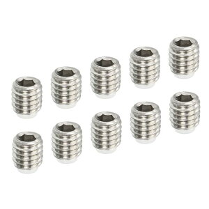 PATIKIL M6x6 mm �O���u�X�N�����[ 10�� ���g���b�N�Z�p���t���w�b�h �i�C���� �J�b�v�|�C���g�Z�b�g�˂� �����Z�p�h���C�u �n�[�h�E�F�A 304�X�e�����X�|