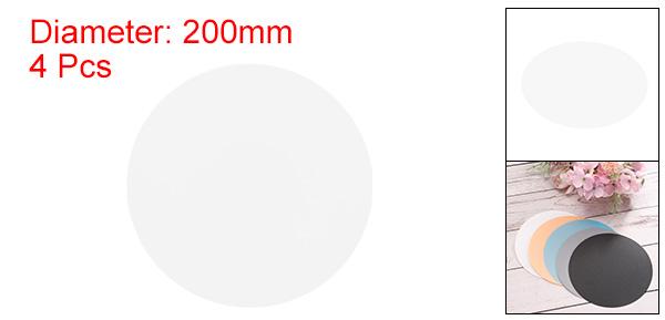 PATIKIL 200 mm 反射背景ボード 4個 PVC ディスプレイテーブルライザー シューティングプロップ ターンテーブル写真製品用  ホワイト uxcell japan