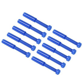 PATIKIL 外径4mm エア継手プラグ 10個 継手プラグの空気圧プッシュ プラスチック エアチューブプラグコネクタ エアホース用 ブルー