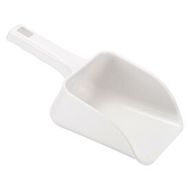 PATIKIL アイススクープ ABS プラスチック 28.5 cmx11.5 cm 小型製氷機 小麦粉 シリアル 砂糖 ユーティリティハンドルシャベル ホームキッチン用 ホワイト