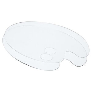 PATIKIL 400mm x 300mm �y�C���g�g���C�p���b�g 2�� �ȉ~�` �A�N�����y�C���g�p���b�g �T���z�[���t�� ���� �K�b�V�� DIY �A�[�g �N���t�g �G��p �N���A