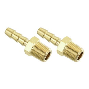 uxcell �^�J�z�[�X�o�[�u�t�B�b�e�B���O2�� 3/16" Barbx1/8" N PT���X�^�J�o�[�u�p�C�v�t�B�b�e�B���O ���R����C�p