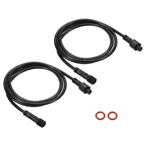 PATIKIL 1m 4�s�� �����P�[�u�� ���C���[ 2�{���� 22 AWG �h�� IP67 �R�l�N�^ ���[�I�X�ƃ��X�t�� LED�X�g���b�v�p �u���b�N