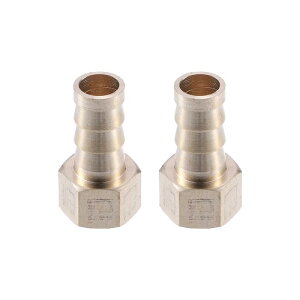 uxcell ���X�^�J�z�[�X�\�P�b�g���k�p�� �I�X�l�W�A�_�v�^�[ 10mm�O�a�o�[�u- 6.5mmBSP�z�[�X�o�[�u�e�[�� 2��