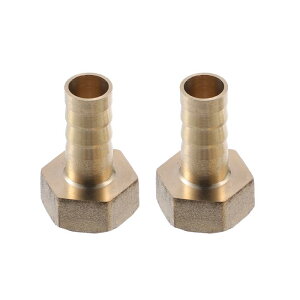 uxcell �L�h�S�� 3/8�C���` BSP�z�[�X�o�[�u�e�[���߂˂� �A�_�v�^�[ �^�J �z�[�X �\�P�b�g ���k�p�� 2�� 10mm�O�a