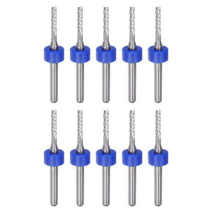 uxcell 10Zbg Gh~rbg 2mm \bhJ[oCh CNC[^[rbg Jb^[c[ PCBtCX ؒ 1/8" Xg[gVN