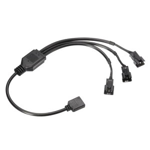 uxcell ARGB �X�v���b�^�[�A5V 3�s�� - SM 3�s�� �I�X LED �X�g���b�v �����P�[�u�� �A�_�v�^�[ �R�l�N�^�[ �A�h���X�\ PC �t�@�� �d�� �R���s���[�^�[ �V���[�V �}�U�[�{�[�h�p